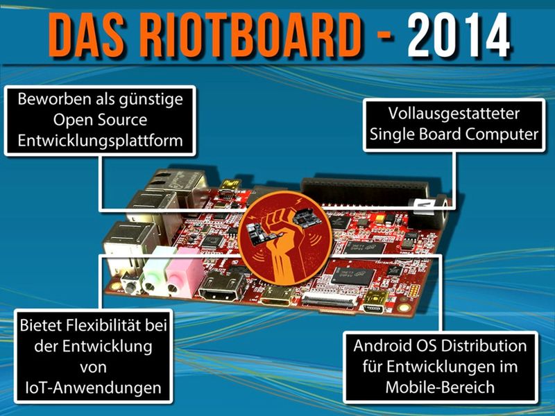 `Die Geschichte des Entwicklungskits´von element14: Riotboard (Bild: element14)