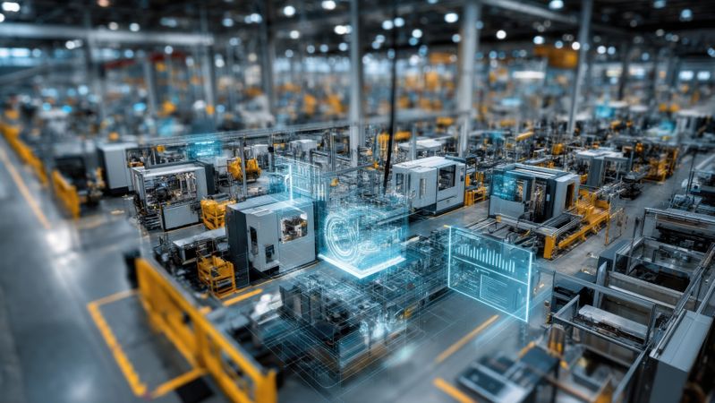 Durch die Integration bestehender Maschinen entstehen konsistente Datenstrukturen – die Voraussetzung für Transparenz, Prozessoptimierung und Industrial AI-Anwendungen. (Bild:  © AdobeStock_1506609174)
