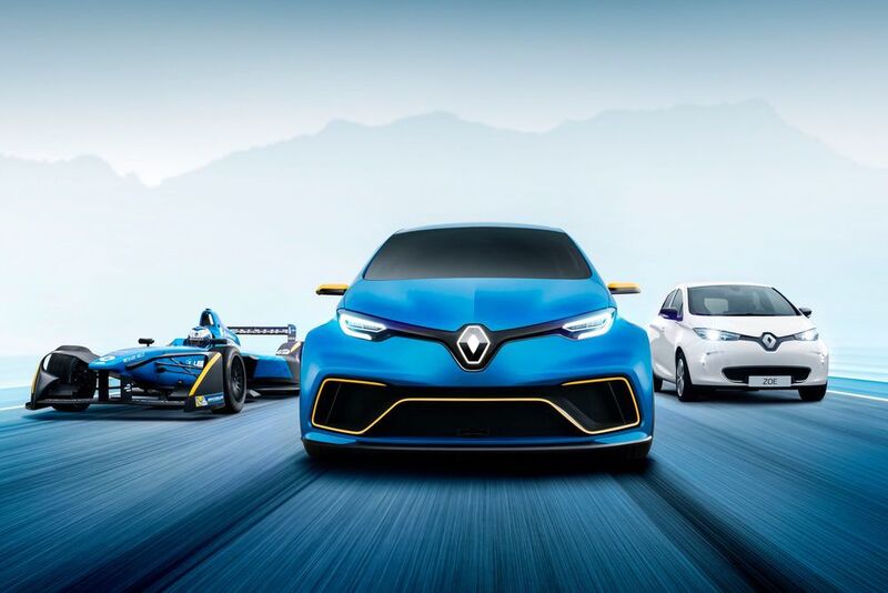 Die Werte der Rennwagenstudie Zoe E-Sport Concept sind beeindruckend: 340 Kilowatt oder auch 462 PS, der Spurt von null auf 100 in 3,2 Sekunden, ein mit Kevlar-Elementen verstärktes Rohrrahmen-Chassis aus Stahl und eine limitierte Höchstgeschwindigkeit von 210 Kilometern in der Stunde. (Renault)