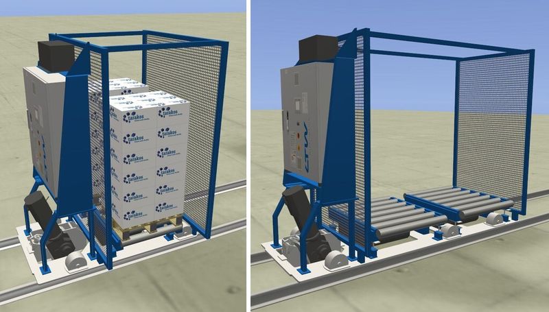 Die Software taraVRbuilder enthält umfangreiche 3D-Objektbibliotheken von praxisüblichen Intralogistikkomponenten. (Bild: Tarakos)