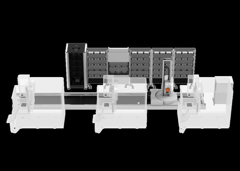 Automation: Transformer auf Schienen. (Bild: GF Machining Solutions)