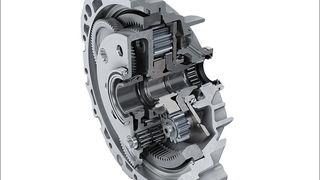 Dieses Getriebe von Schaeffler treibt die Hinterachse des Audi E-Tron an. In Zukunft will Schaeffler auch komplette Hybridantriebe liefern. (Schaeffler)