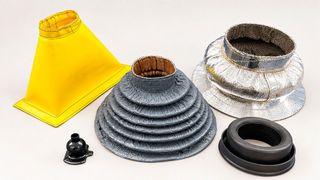 Das sind typische Beispiele für Faltenbalg-Sondersysteme von Höhl & Westhoff: Ausführungen mit konischem Design, stufigen Versätzen, Aussparungen, Reiß- oder Klettverschlüssen oder außergewöhnlichen Montageelementen. Lesen Sie hier, was es sonst noch gibt ... (Bild: Höhl & Westhoff)