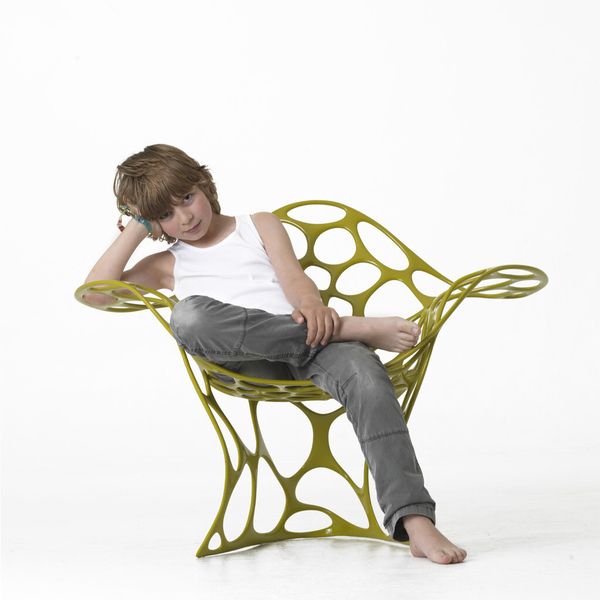 Lackierter Designerstuhl Batoidea (Bild: Voxeljet)