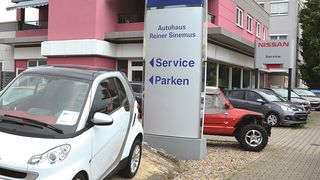 Der Nissan-Servicebetrieb Sinemus mit Sitz in Mannheim steht zum Verkauf. (Foto: Mauritz)