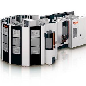 The VC-Ez 410 IP 40-taper vertical machining centre offers a fast ROI for high-volume manufacturing applications.(Source:  Mazak)