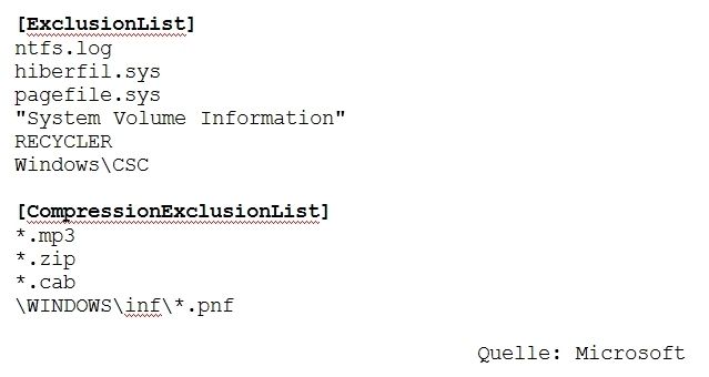Abbildung 3: Skript der Datei wimscript.ini, dass sich im gleichen Verzeichnis wie ImageX befinden muss (Archiv: Vogel Business Media)