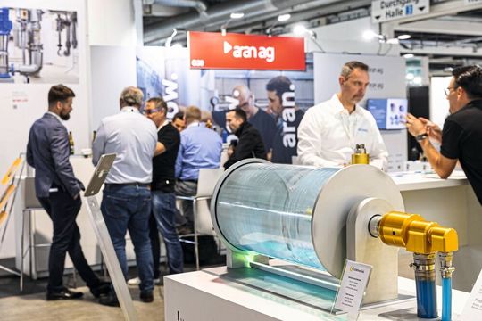Die Pumps & Valves Zürich: Auf der zentralen Plattform für industrielle Pumpen-, Armaturen- und Prozesstechnik zeigen die Aussteller vom 26. bis 27. November 2025 in der Messe Zürich  ihre Drive‑, Filter‑ und Prozesslösungen.(Bild:  Easyfairs/Sara Barth)
