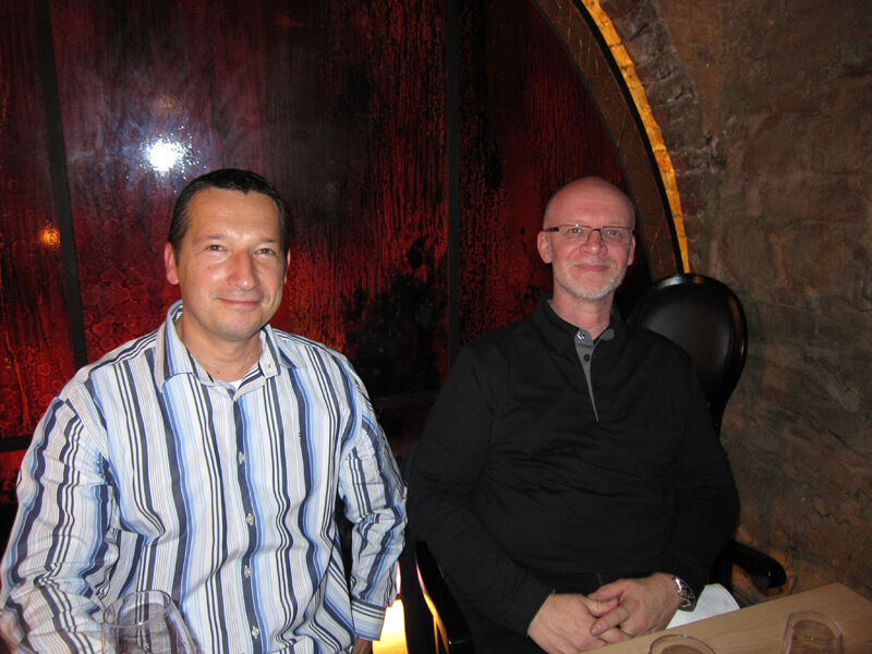 Marcus Ulonska (l., Seagate) mit Sebastian Noelting (Rausch Netzwerktechnik) (Bild: IT-BUSINESS)