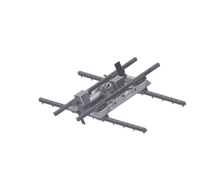 Die Anordnung der Linearschienenführungen für die Horizontal- und Vertikalbewegung. (Bild: Dr. Tretter)