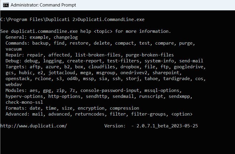 Über die CLI lassen sich viele Aufgaben in Duplicati automatisieren. (Bild: Open Source – Joos)