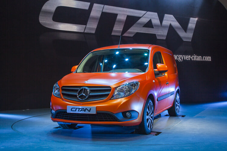 An ihm kam bei der IAA Nutzfahrzeuge kaum jemand vorbei: Der neue Citan von Mercedes-Benz. (Foto: Suffner)