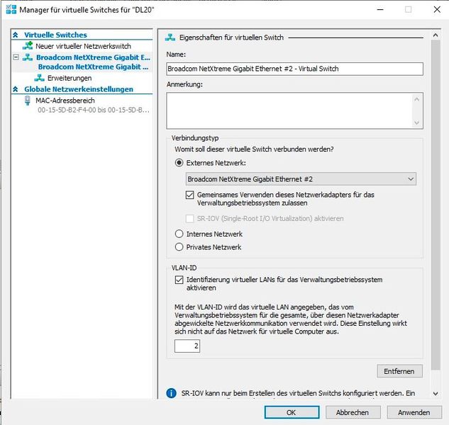 VLANs lassen sich auch in virtuellen Umgebungen wie Hyper-V, Proxmox oder VMware nutzen. (Bild: Joos)