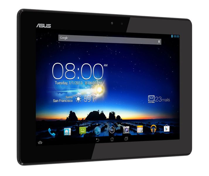 Die Full-HD-Auflösung auf dem Padfone Infinity ist eine Verbesserung zum Padfone 2. Das Tablet ist 264,6 x 181,6 x 10,6 Millimeter groß und wiegt 530 Gramm. (Bild: Asus)