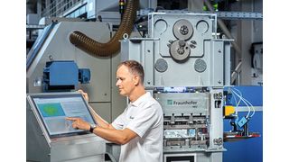 In T-Nuten von Pressen können intelligente Sensoren eingesetzt werden. (Bild: Fraunhofer IWU, Dirk Hanus)