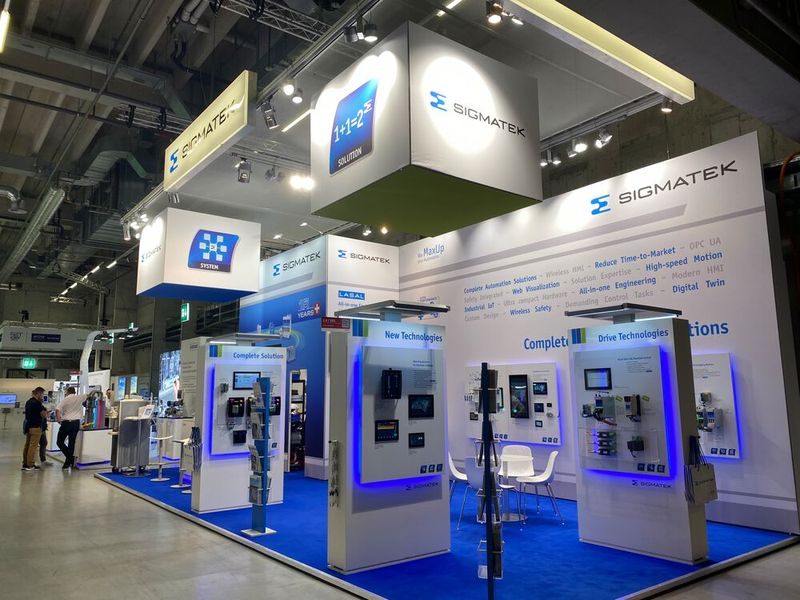 Impressionen von der Sindex 2023: Am Stand von Sigmatek. (Bild: Anne Richter, VCG)