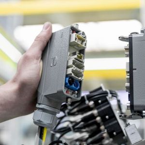 Die moderne Variante Han Modular für Anwendungen in der Produktion.(Bild:  Harting)