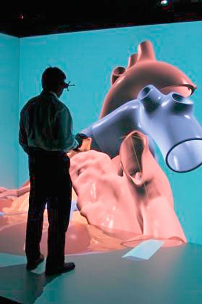 Am virtuellen, aber personalisierten Modell eines Herzens können Mediziner fachliche Eingriffe simulieren und Diagnoseverfahren analysieren. (Dassault Systèmes)