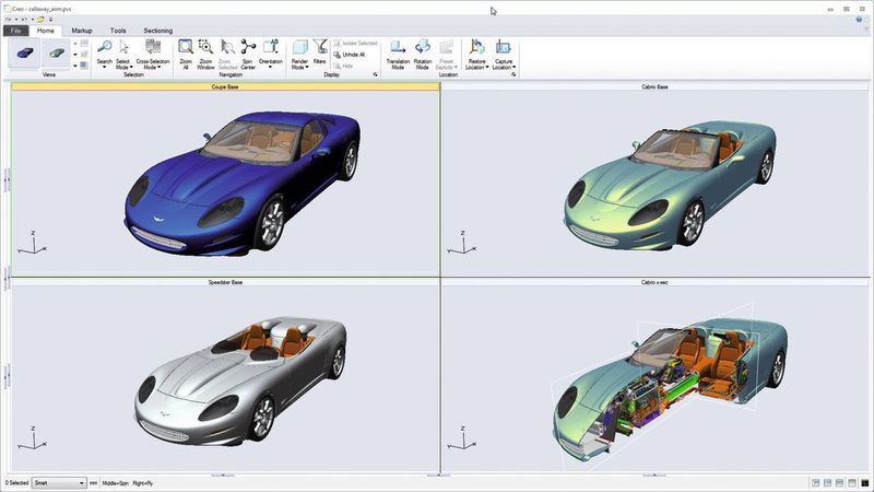 Creo bietet eine Visualisierungs- und Markup-Anwendung für alle Beteiligten am Entwurfsprozess. (Bild: PTC) (Archiv: Vogel Business Media)