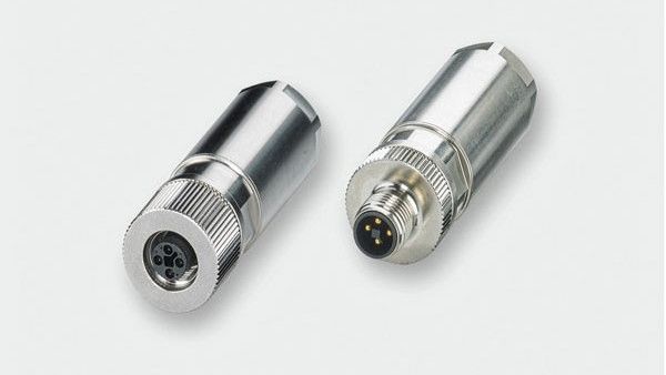 Die neuen M12-Power-Steckverbinder verbinden zuverlässig unter rauen Bedingungen.(Bild:  Lütze)