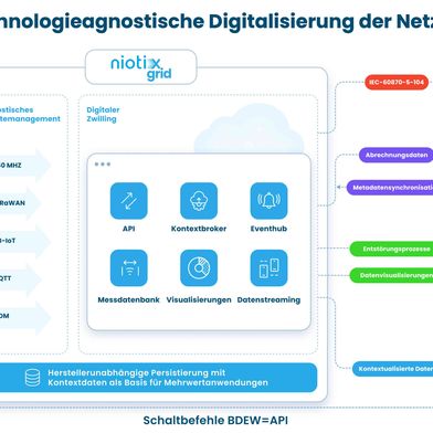 Prinzip der technologiediagnostischen Digitalisierung der Netze.  (Bild: Digimondo)