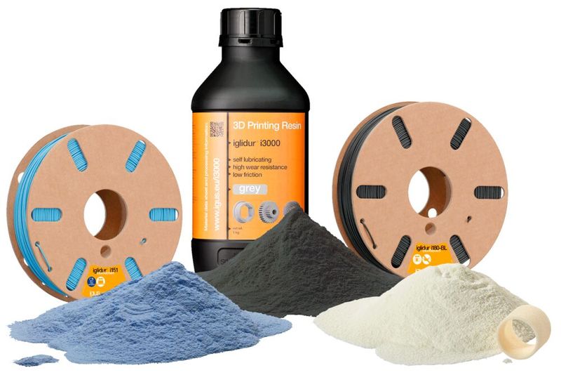 Rapidité, flexibilité et rentabilité : les plastiques haute performance optimisés en tribologie d'igus transforment l'impression 3D industrielle. (Source : igus)