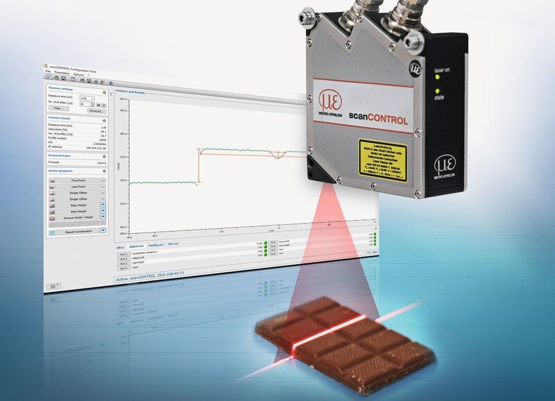 Laser-Scanner von Micro-Epsilon sorgen bei der Produktion von verschiedenen Schokoladensorten für Genuss in Perfektion. (Micro-Epsilon)