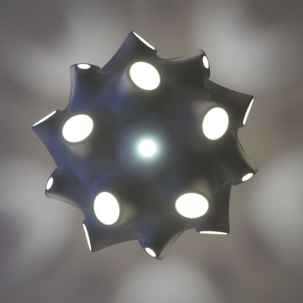 Designerlampe, deren Form von der Natur inspiriert wurde.  (Bild: Voxeljet)