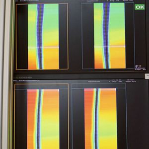 Das Scan-Ergebnis zeigt die Beschaffenheit der zu verschweißenden Rohrenden, woraus die Steuerung automatisch die passenden Schweißparameter für jede Position zusammenstellt.(Bild:  Isoplus)