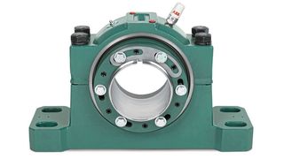 Mit dem integrierten patentierten Befestigungsmechanismus lassen sich Dodge-Safety-Mount-Pendelrollenlagereinheiten von ABB schnell installieren.  (ABB)