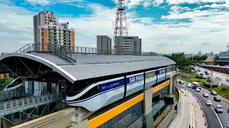 On March 31, BYD put the first major Sky Rail line outside of China into operation with Line 17 on the outskirts of the metropolis of Sao Paulo.(Image: BYD)