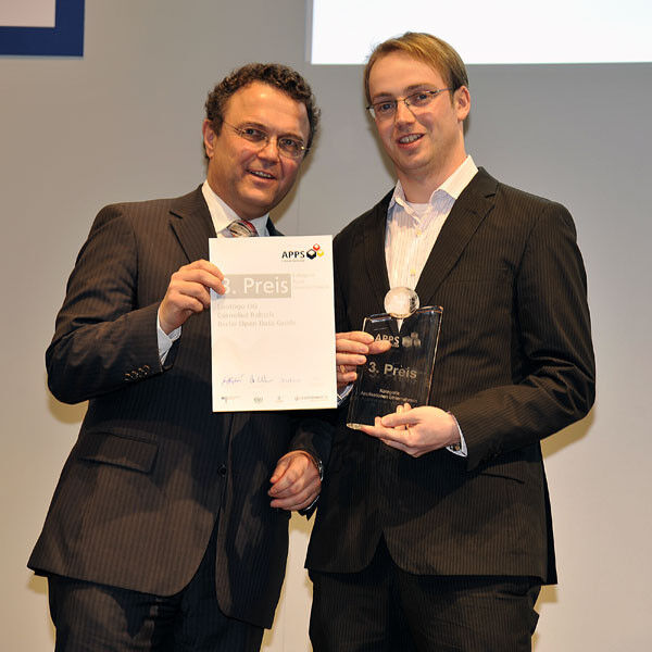 Der dritte Preis in der Kategiroe Applikationen im Unternehmen ging an Cornelius Rabsch  (Foto: Apps für Deutschland)