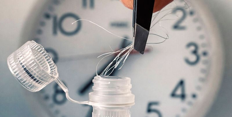 Eine Haarprobe reicht aus, um den individuellen Takt der inneren Uhr zu bestimmen.(Bild:  Charité, Bert Maier)