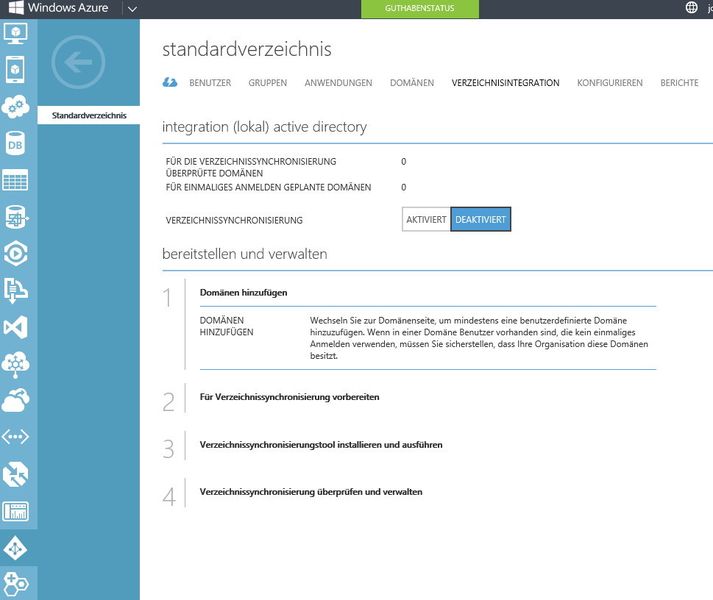 Abb 2.: Auf Wunsch lassen sich die Daten von Azure Active Directory auch mit lokalen Diensten synchronisieren. (Bild: Microsoft)