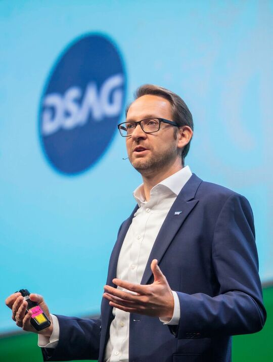 Thomas Saueressig von SAP als Keynote-Sprecher in Leipzig.(Bild:  DSAG e.V.)