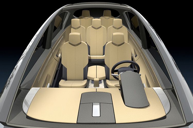 Bis zu sieben Personen passen in das Fahrzeug. (Foto: Edag)