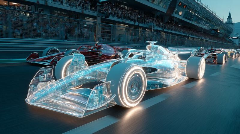 Ein photonischer Prozessor ist, so Michael Förtsch, der Formel-1-Wagen unter den klassischen Beschleunigern, macht diese nicht obsolet.(Bild:  Midjourney / KI-generiert)