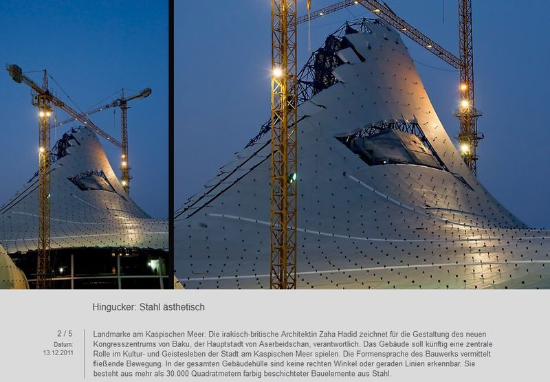 Hingucker: Stahl ästhetisch (Bild: ThyssenKrupp)