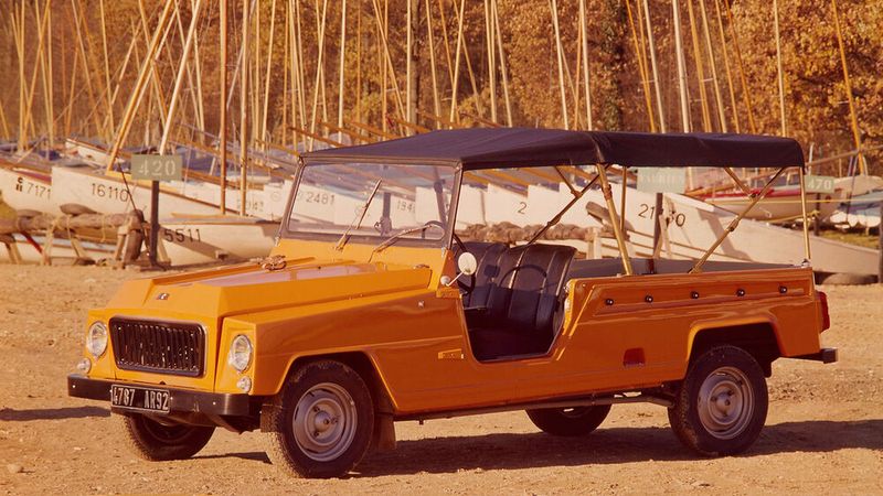 1970: Als Konkurrent zum Jagd- und Strandauto Citroen Méhari startet der bis 1980 gebaute Renault 4 Rodeo. (Bild: Renault)