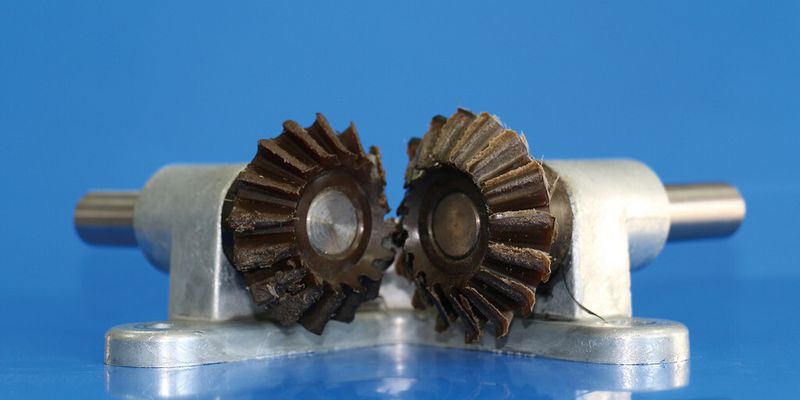 So sieht der Vergleichstest bei Kegelrädern aus Polyamid 6.6 aus. (Bild: Akro-Plast)