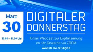 Die Elektromobilität bietet Kfz-Betrieben neue Geschäftsmodelle. Die gilt es frühzeitig für sich zu entwickeln. Wie das funktioniert, darüber informiert der nächste Digitale Donnerstag am 30. März 2023. (Bild: Kfz-Gewerbe Baden-Württemberg)