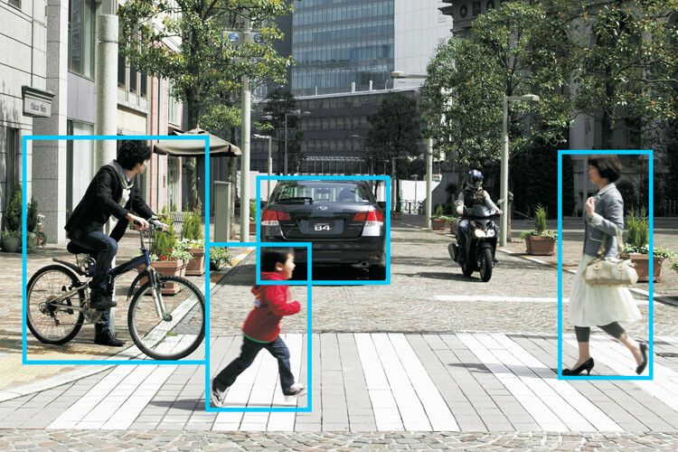 Eyesight erfasst die Bewegungsdaten und Geschwindigkeiten von Objekten, die bis zu 110 Meter entfernt sind. (Foto: Subaru)