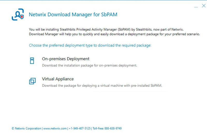 Bereitstellen von Netwrix SbPAM als Installationsvariante oder als VM. (Bild: Joos / Netwrix)