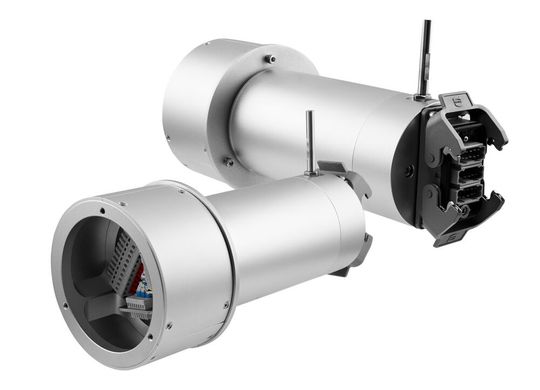 Je nach Anwendung gibt es die kundenspezifischen Schleifringe von Servotecnica auch in besonders robuster Ausführung für raue Umgebungen und extreme Temperaturen, wie hier für Windkraftanlagen (einsetzbar von – 40° bis 80° C).(Bild:  Servotecnica)