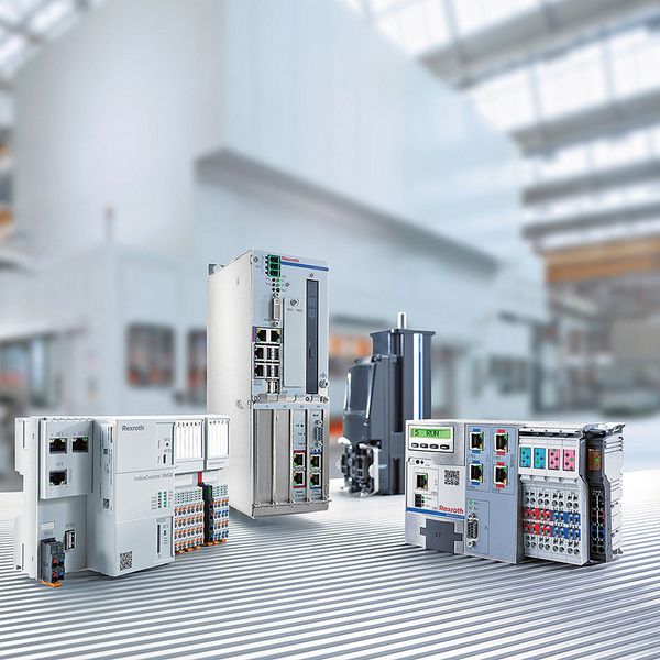 Bei den Steuerungen wird zunehmend darauf geachtet, dass diese im Sinne von Industrie 4.0 offen und dezentral verwendbar sind.  (Bosch Rexroth)