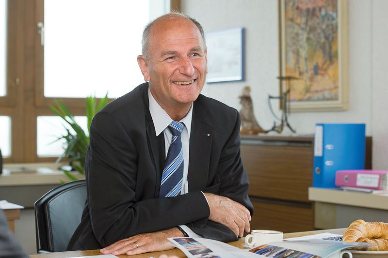 Hansruedi Wandfluh: «Der Motor für eine funktionierende und solidarische Gesellschaft ist eine gesunde Wirtschaft.» (Bild: Thomas Entzeroth)
