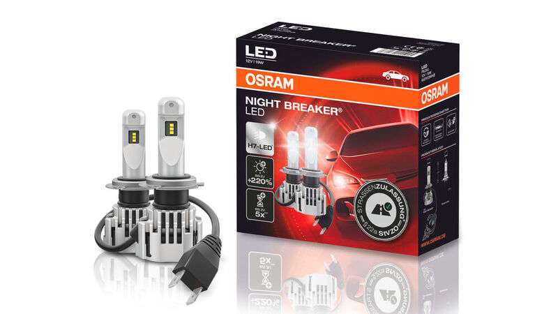 Osram ruft rund 130 Euro für die Night Breaker LED H7 auf.