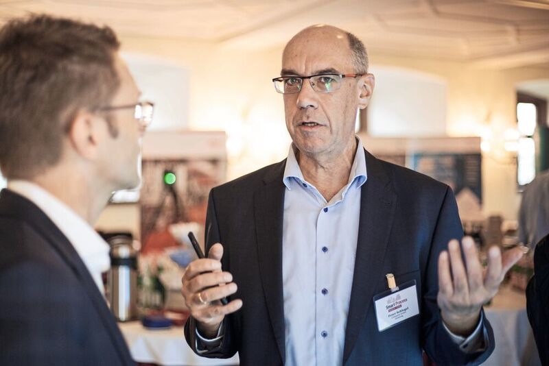 Peter Schlegel (CAD Experts) im Gespräch mit Bilfinger-CDO Franz Braun (Gollin)