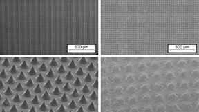 Näher am Kreislauf! Fraunhofer-Forscher aus Halle haben ein Simulationstool entwickelt, mit dem Kunststoffverarbeiter die Oberflächeneigenschaften ihrer Produkte vorhersagen und schließlich anpassen können, um Beschichtungsaufwand oder Additive einzusparen. Es geht noch kleiner ... (Bild: Fraunhofer IMWS)