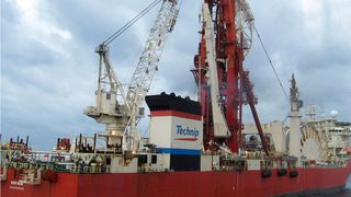 The Deep Blue, one of the world's largest deepwater pipelay and subsea construction vessels, will be send to the Odd Job field in the Gulf of Mexico. (Picture: Technip)